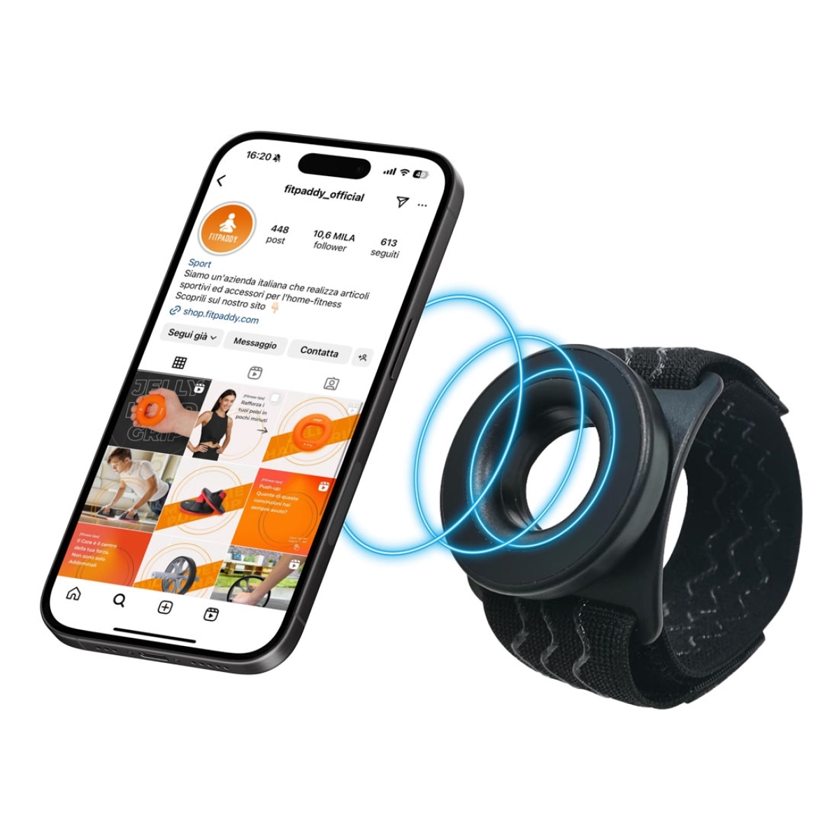 FITPADDY Θήκη Περιβραχιόνιο Μαγνητική Συμβατή με MagSafe Μαύρη MAGARM - Image 3