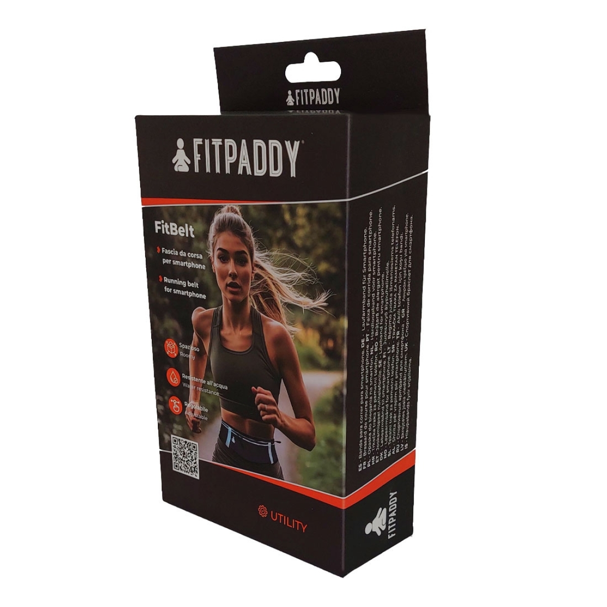 FITPADDY Τσαντάκι Μέσης για Τρέξιμο Μαύρο FITBELTBK - Image 3