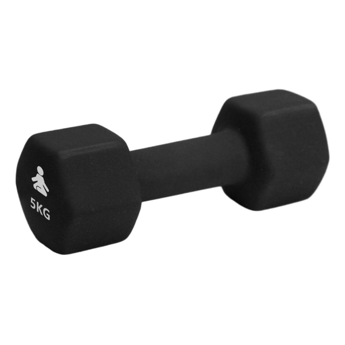 FITPADDY Βαράκι Εξάγωνο από Νεοπρένιο 5kg Μαύρο DB1X5BK - Image 2