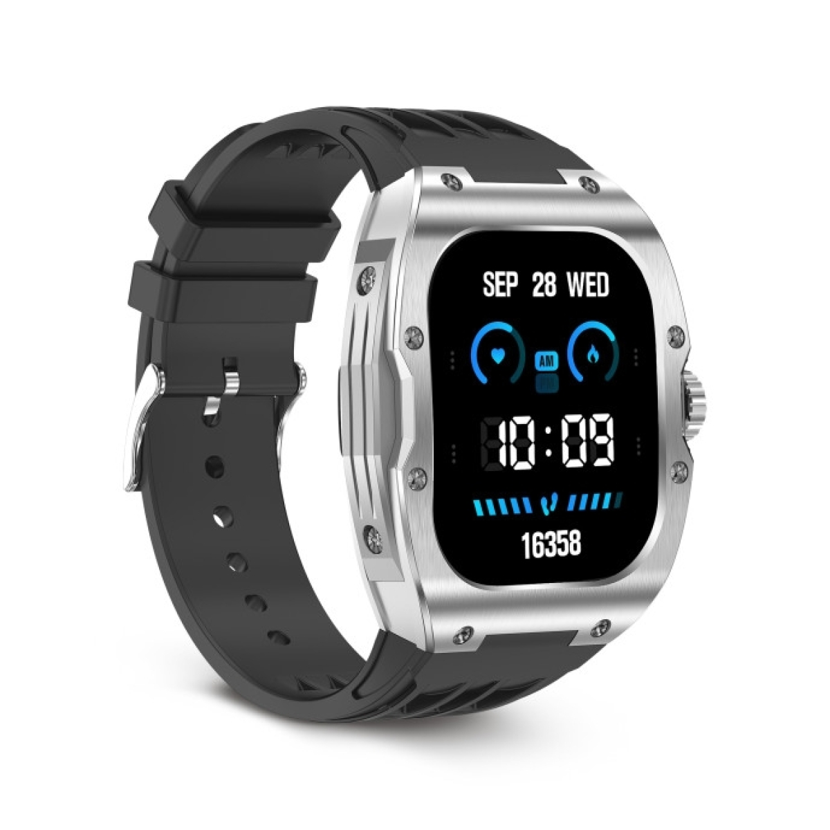 KSIX Smartwatch Hero, 1.95" AMOLED IP68 Sports & Health Mode Μαύρο BXSW25N - Image 2