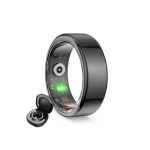 KSIX Smart Ring Saturn XL 21.4mm 5ATM με Παλμογράφο και Sleep Monitor Μαύρο BSR01N12