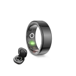 KSIX Smart Ring Saturn XS 18.1mm 5ATM με Παλμογράφο και Sleep Monitor Μαύρο BSR01N08