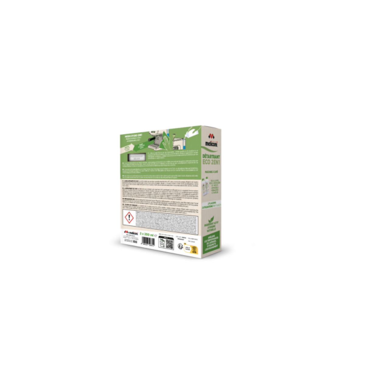 Meliconi Σετ 2τμχ Υγρό Καθαριστικό Καφετιέρας 2x250ml ECO DECALK 2 IN 1 656163 - Image 2