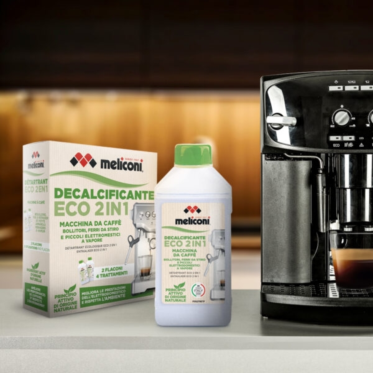 Meliconi Σετ 2τμχ Υγρό Καθαριστικό Καφετιέρας 2x250ml ECO DECALK 2 IN 1 656163 - Image 3