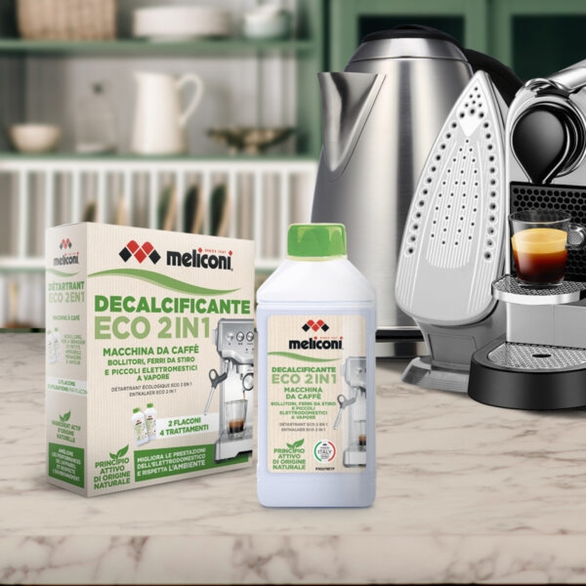 Meliconi Σετ 2τμχ Υγρό Καθαριστικό Καφετιέρας 2x250ml ECO DECALK 2 IN 1 656163 - Image 4