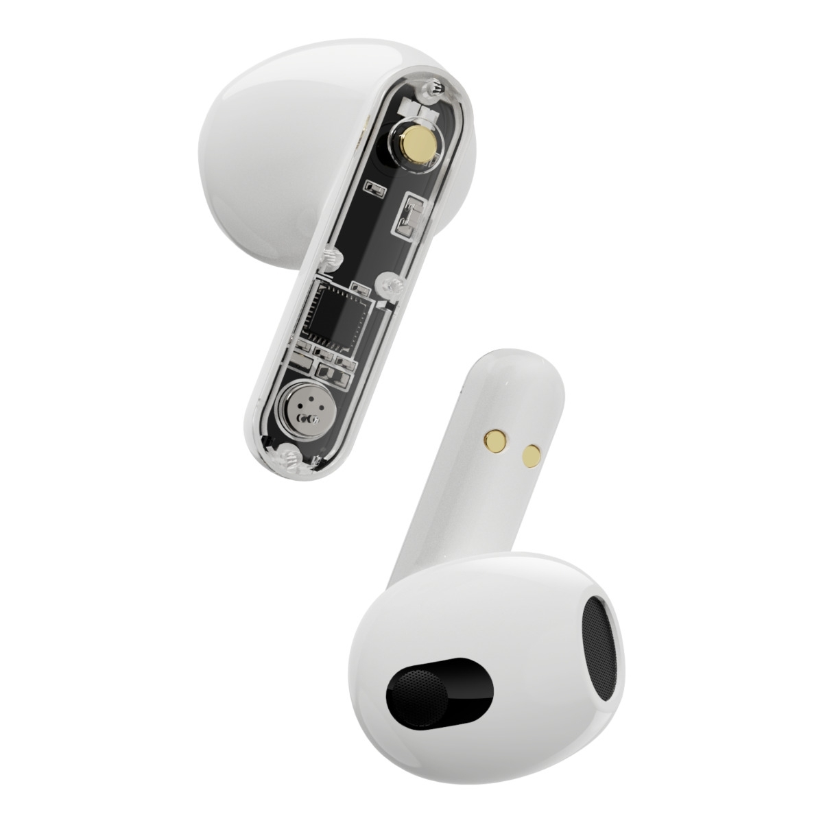 STREETZ True Wireless ακουστικά Λευκά T150-WHT - Image 2