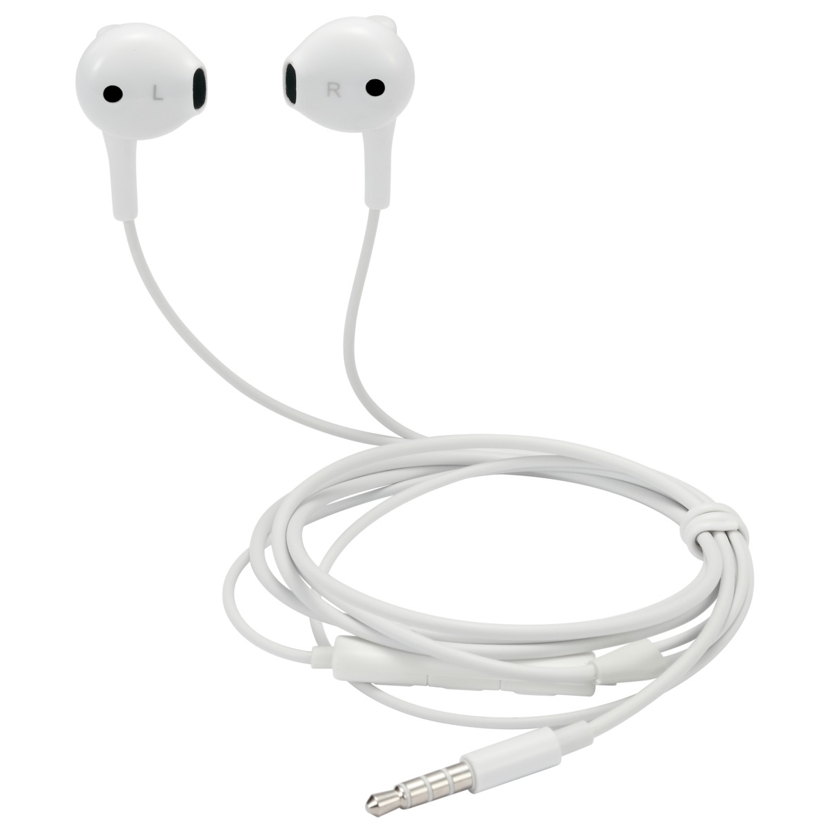 STREETZ Ακουστικά Ψείρες 3,5mm με Μικρόφωνο Λευκά E130-WHT - Image 4