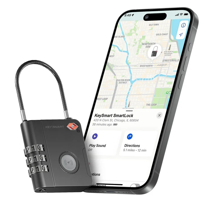 Key Smart Smartlock Κλειδαριά Αποσκευών Tsa Approved Find My Lock Ks520-Blk
