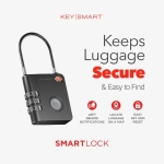 KEY SMART SmartLock Κλειδαριά Αποσκευών TSA Approved Find My Lock KS520-BLK - Image 3
