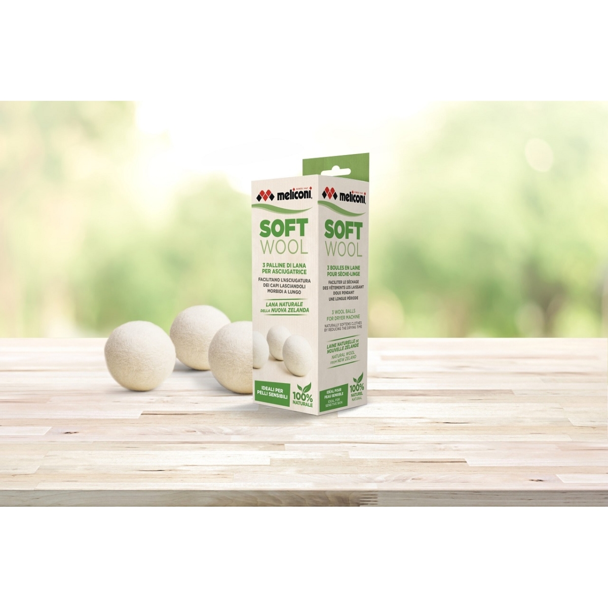 Meliconi Μπάλες Στεγνωτηρίου Σετ 3τμχ SOFT WOOL 3 PZ 621026 - Image 3