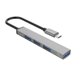 Orico USB-C Hub Docking Station 1x USB-A 3.0 + 3x USB-A 2.0 Γκρι AH-13 - Image 2