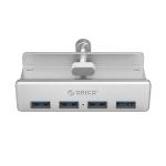 Orico USB 3.0 Hub με Θύρες 4xUSB-A Ασημί MH4PU - Image 3