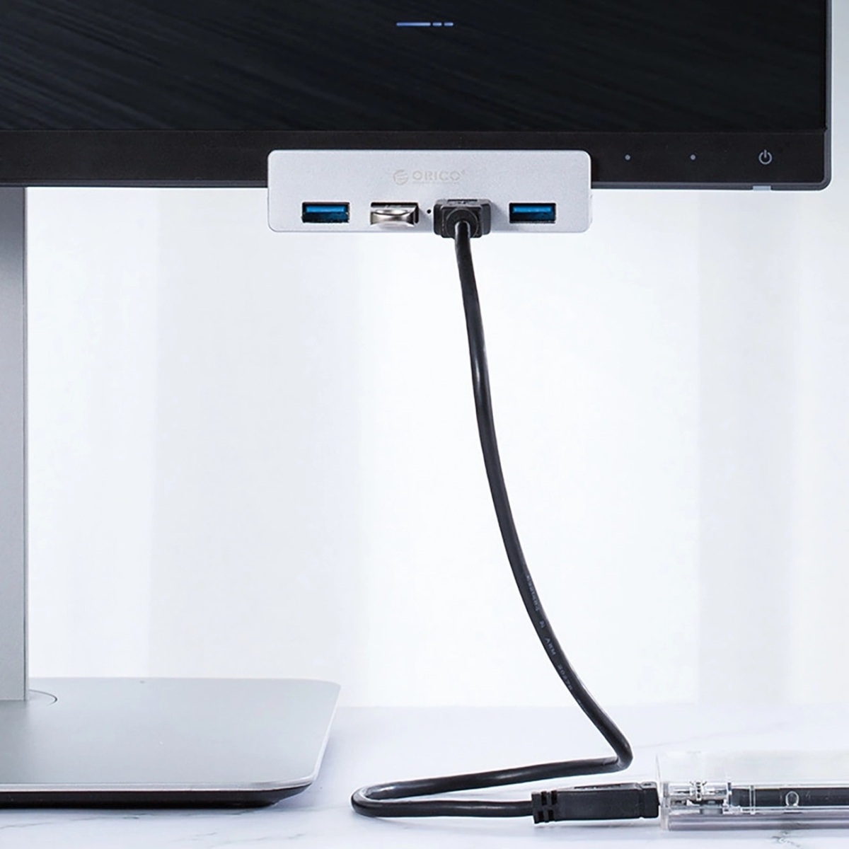 Orico USB 3.0 Hub με Θύρες 4xUSB-A Ασημί MH4PU - Image 4