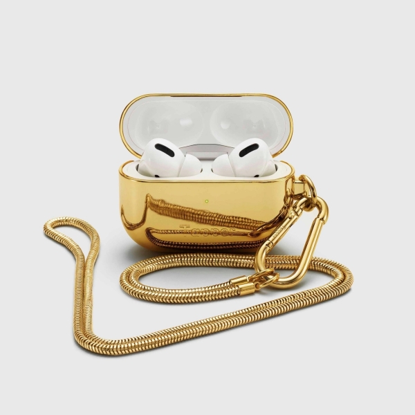 Tapper Θήκη Λαιμού για AirPods Pro (1st και 2nd generation) Επίχρυση 18K Gold 1803