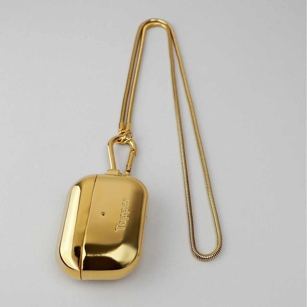 Tapper Θήκη Λαιμού για AirPods Pro (1st και 2nd generation) Επίχρυση 18K Gold 1803 - Image 2