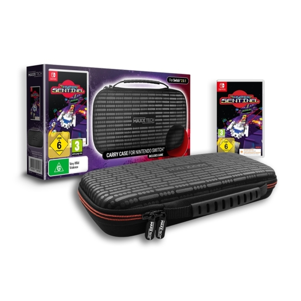 Maxx Tech Premium Θήκη Μεταφοράς & Παιχνίδι Hyper Sentinel (Κωδικός) Bundle για Nintendo Switch MXT-CASE&HS-SW1&2