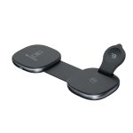 Baykron Ασύρματος Φορτιστής Ταξιδίου MagSafe 15W Τριών Θέσεων Μαύρος BKR-PR-PCH-WC - Image 3
