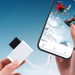 Joyroom Lightning OTG HUB - USB-A 3.2 / Lightning / SD, TF card reader Λευκό S-H142 - Image 4