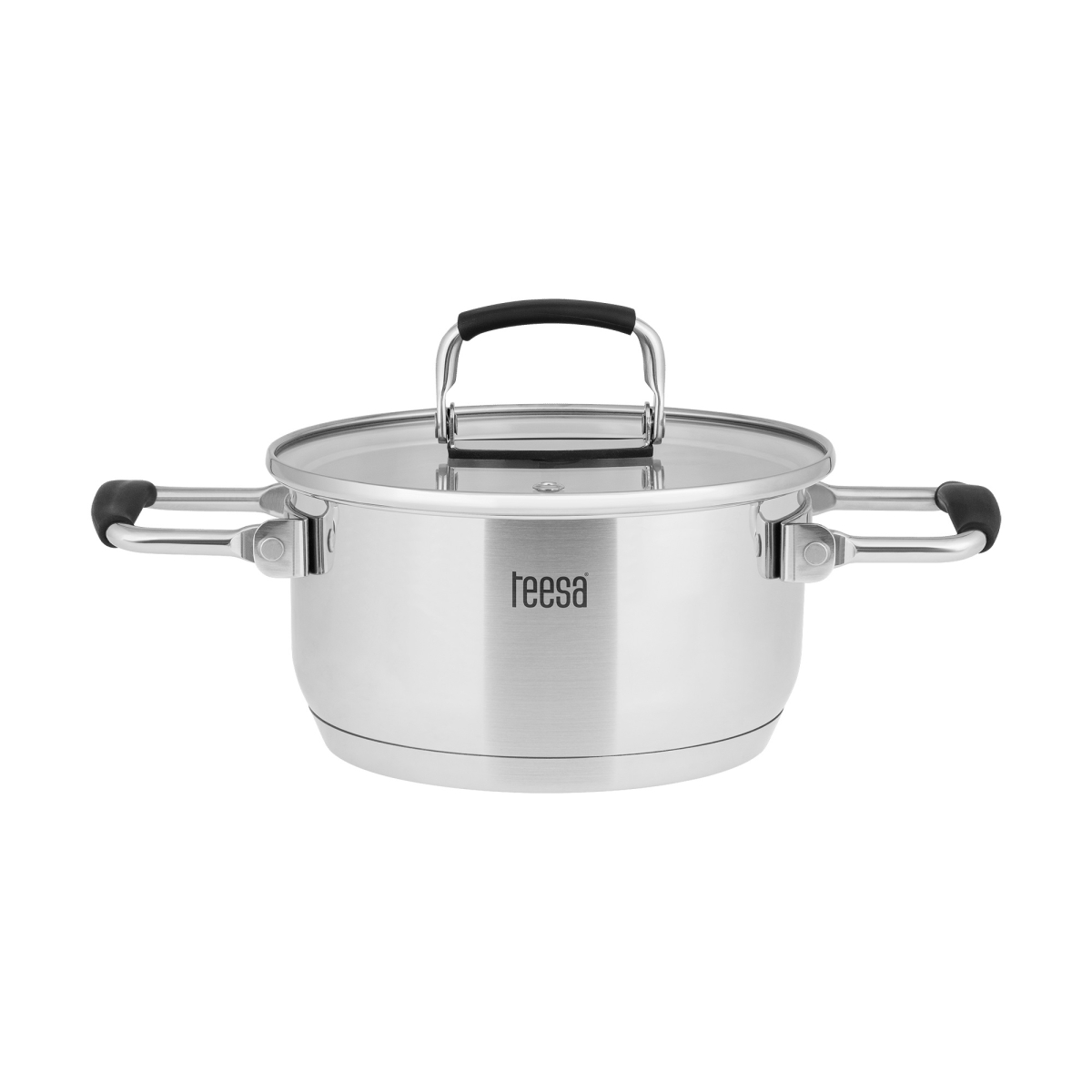 Teesa Cook Prime Σετ 3 Κατσαρόλες από Ανοξείδωτο Ατσάλι με Καπάκι TSA0149 - Image 2