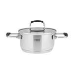 Teesa Cook Prime Σετ 3 Κατσαρόλες από Ανοξείδωτο Ατσάλι με Καπάκι TSA0149 - Image 2