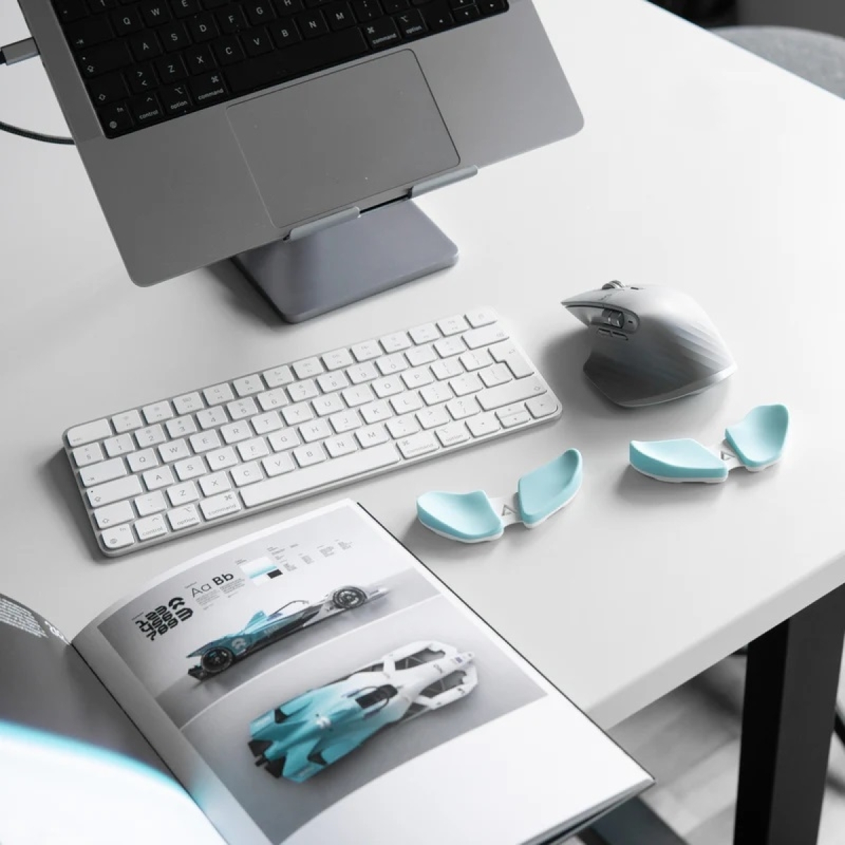 DELTAHUB Ανταλλακτικά Pads για το Wrist Rest Carpio 2.0 Δεξιού Χεριού Large Γαλάζιο (Baby Blue) - Image 3