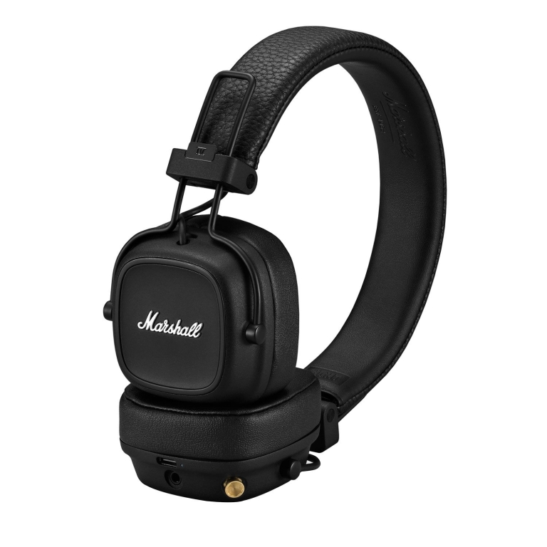 Marshall Major IV Ασύρματα / Ενσύρματα On Ear Ακουστικά με 80 ώρες Λειτουργίας και Quick Charge Μαύρα 1005773