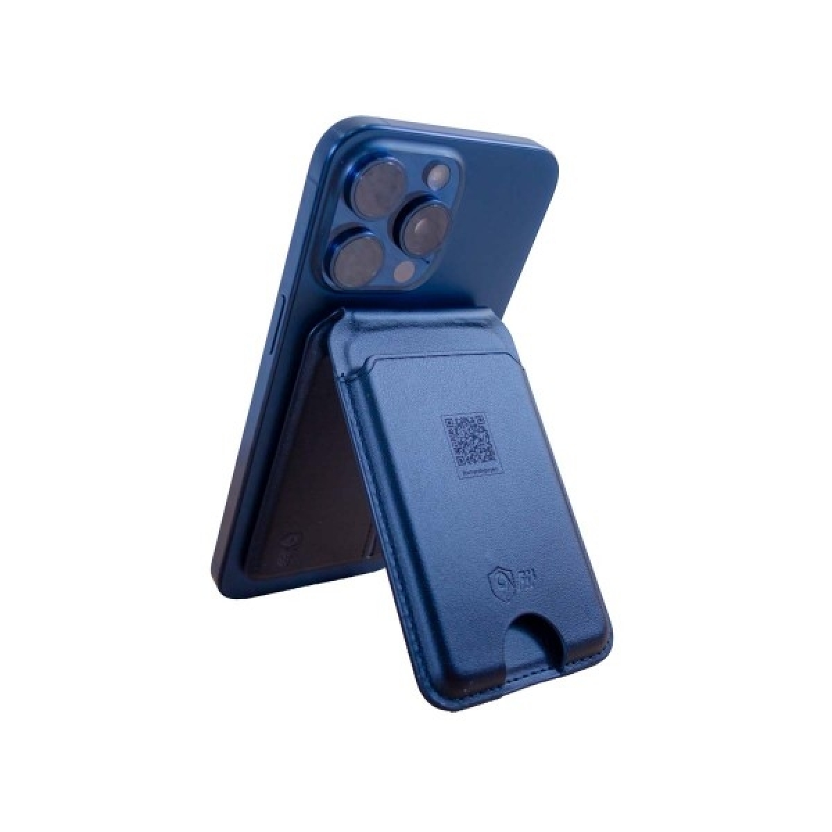 9FIT E-Biz Mag Phone Stand + NFC Business card Wallet , Midnight Blue 9WEC001BU - Image 2