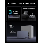 Nexode Pro GaN Ultra-Slim Fast Γκρι X753 / 25356