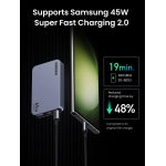 Ugreen Φορτιστής Χωρίς Καλώδιο 220V 65W, USB-A + 2xUSB-C, Nexode Pro GaN Ultra-Slim Fast Γκρι X753 / 25356 - Image 4