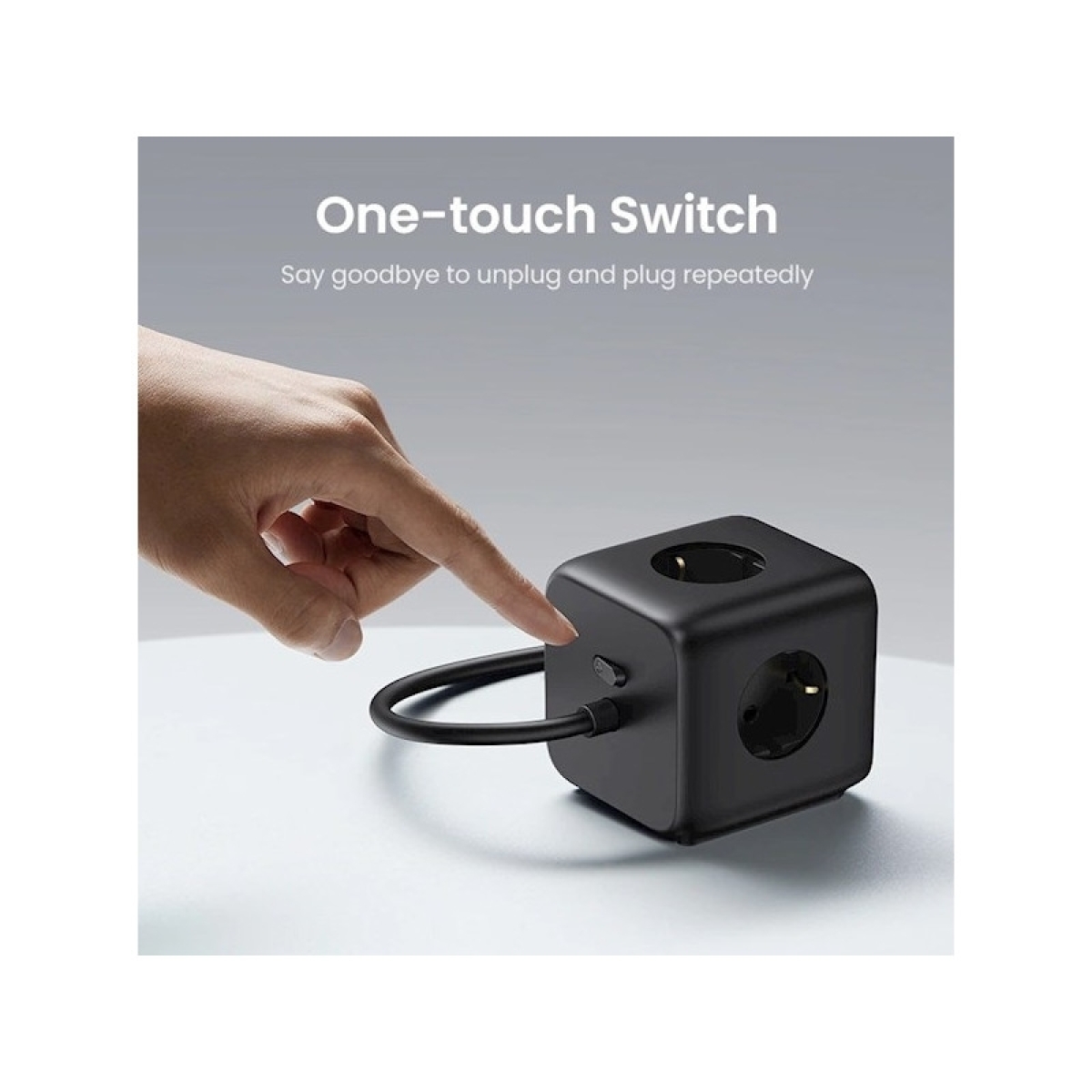Ugreen Πολύπριζο 3 Θέσεων / Φορτιστής 220V 65W, 2xUSB-A, 2xUSB-C DigiNest Cube GaN, Γκρι CD268 / 60113 - Image 4