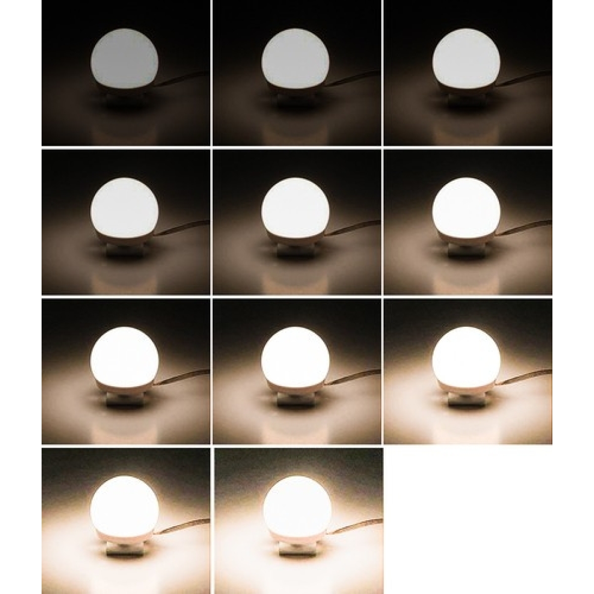 Φωτάκια LED για Καθρέπτη Μακιγιάζ USB 6W 5V 10 Φωτάκια σε Σειρά Ρυθμιζόμενο Λευκό 00018910 - Image 4