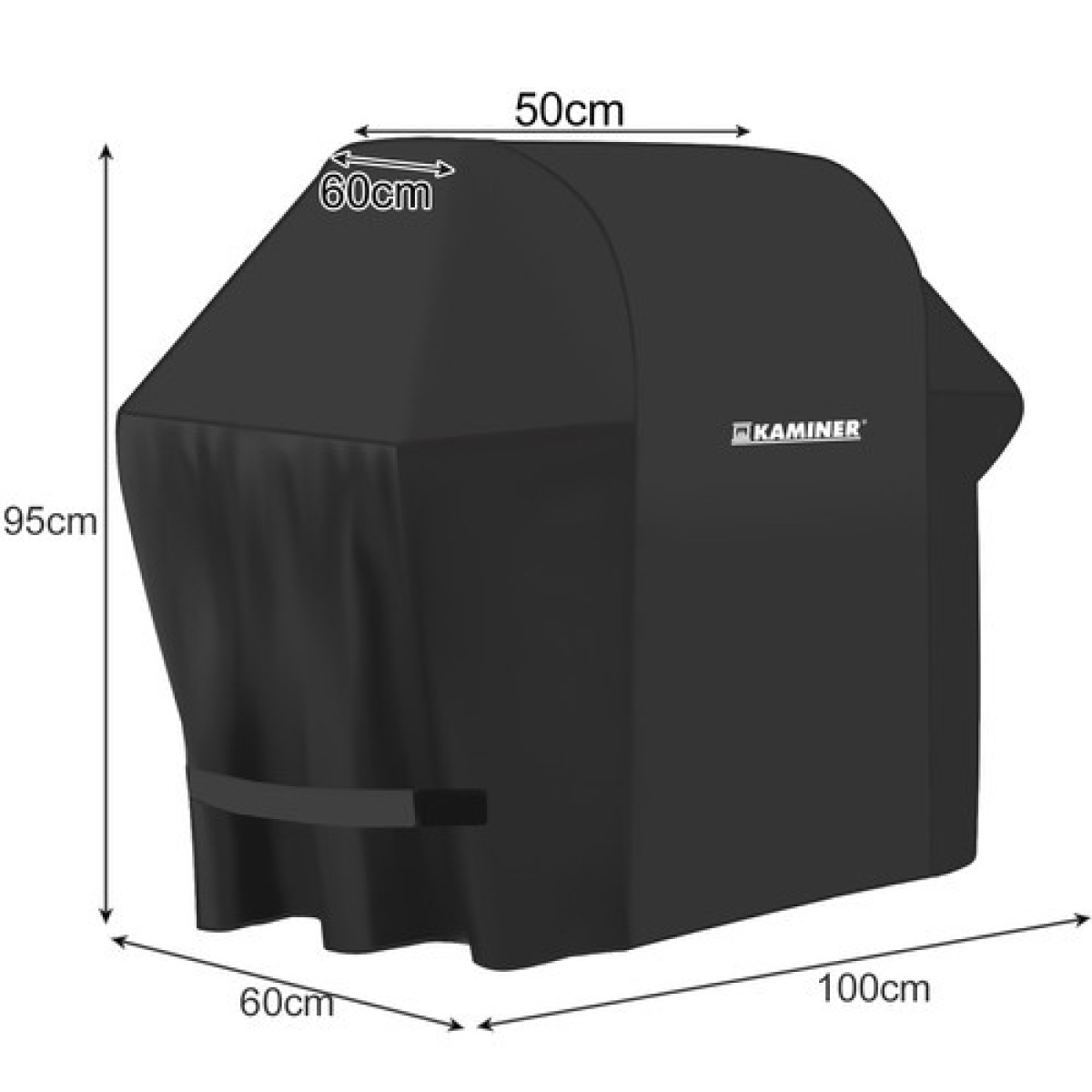 Κάλυμμα Ψησταριάς 100x60x95cm Αδιάβροχο Μαύρο 00021074 - Image 2