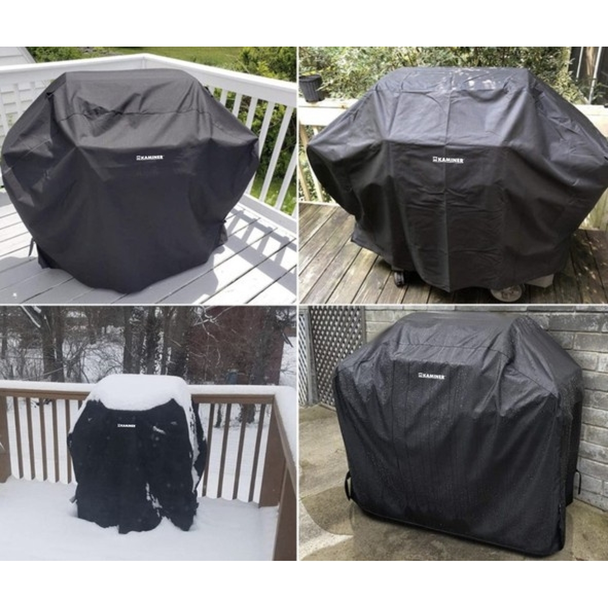 Κάλυμμα Ψησταριάς 100x60x95cm Αδιάβροχο Μαύρο 00021074 - Image 3
