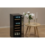 Cavin Northern Collection 18 Συντηρητής Κρασιού για 18 Μπουκάλια Μαύρος 34.5x82.5x48 cm NC-18B - Image 4