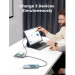 Ugreen Powerbank 10000mAh PB206, USB + USB-C, 20W και Ασύρματη Φόρτιση Γκρι - Image 4