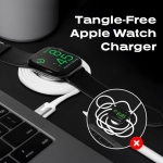 STATIK MagStack Slim Φόρτιστης για Apple Watch 5W Type C Λευκός 1m PUP-0496-WHT-3FT - Image 2