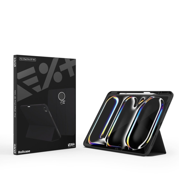 NEXT ONE Θήκη RollCase για το iPad Pro 13'' M4 2024 Μαύρη IPAD-PROM4-13-ROLLBLK