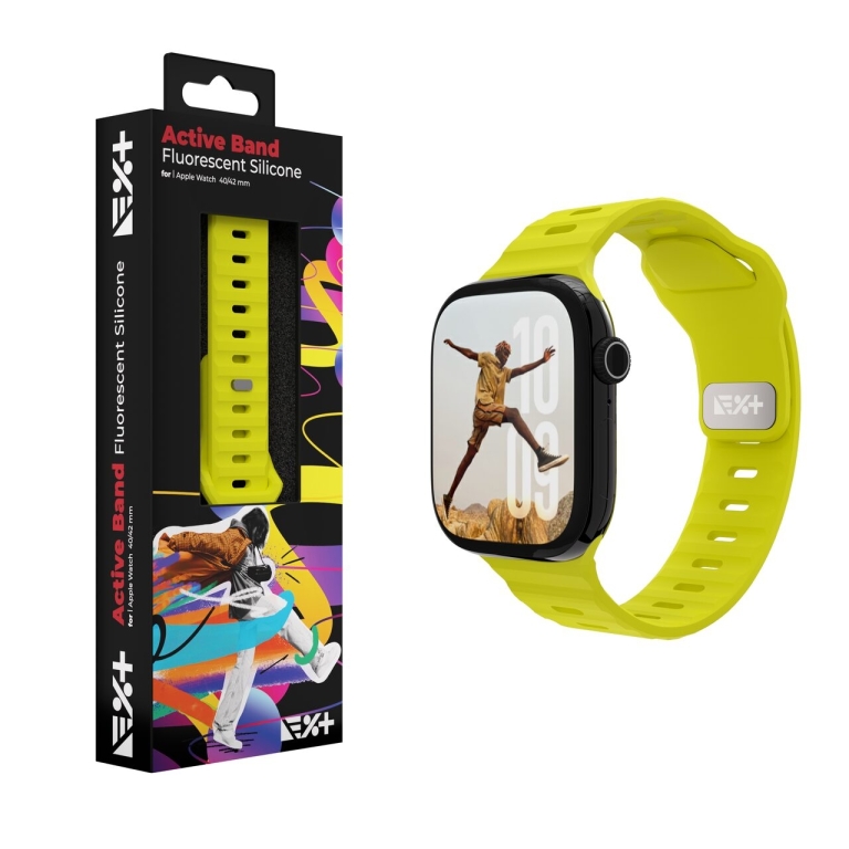 NEXT ONE Λουράκι Σιλοκόνης ACTIVE BAND για Apple Watch 40/42MM FLUORESCENT AW-SM-ACTIVE-FLUO