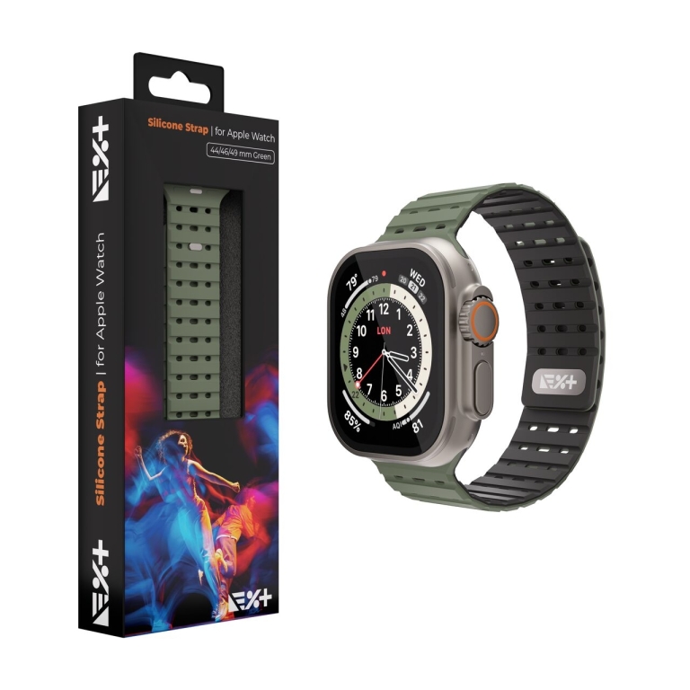 NEXT ONE Λουράκι Σιλικόνης για Apple Watch 46/49MM Πράσινο AW-4649-STRAP-GRN