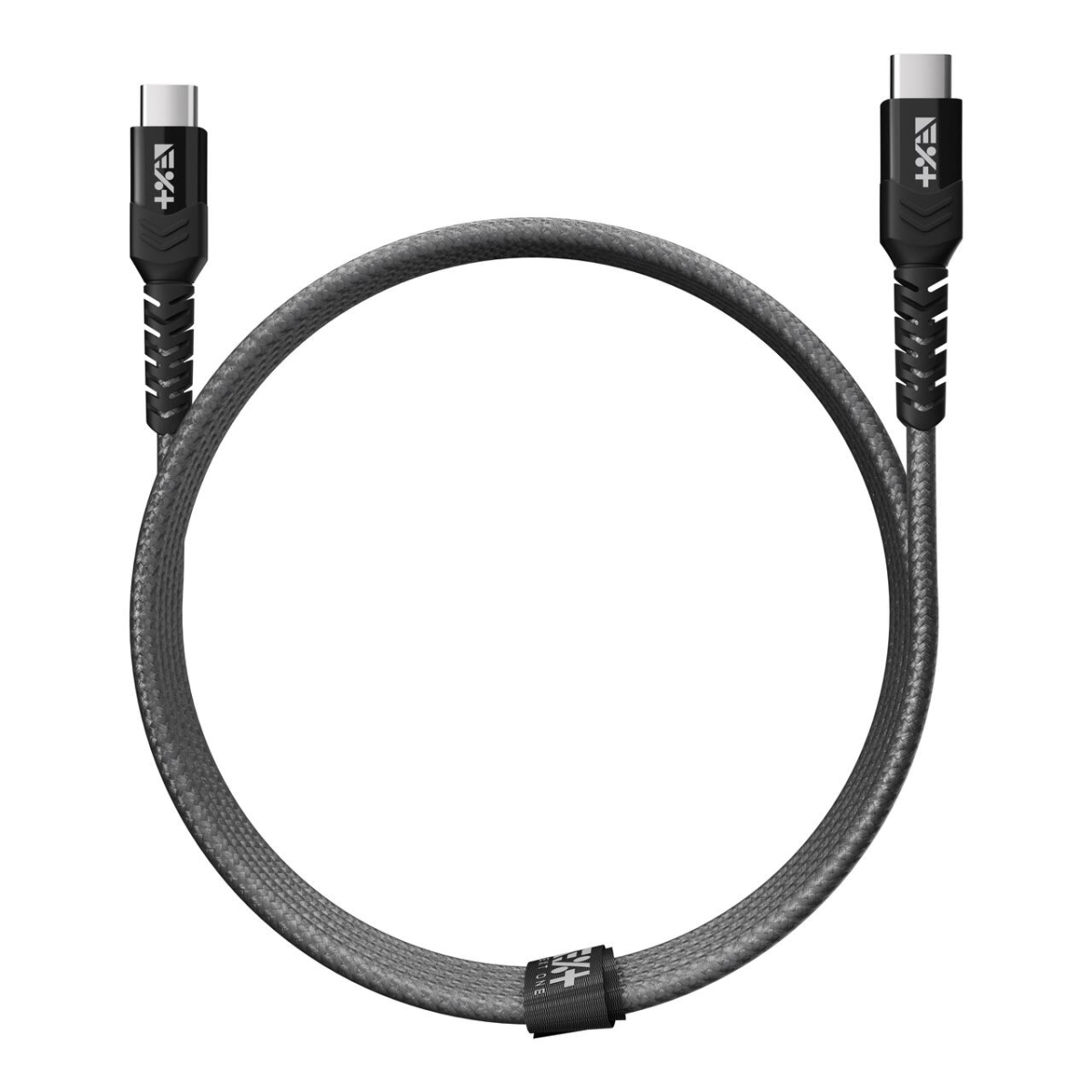 NEXT ONE Καλώδιο Φόρτισης Type C σε Type C 5A Braided 1.2m Space Gray (Γκρι) USBCX2-BRD-SG - Image 2