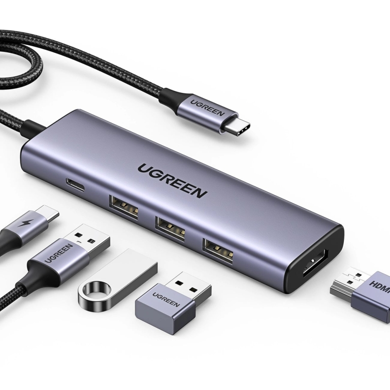 Ugreen USB-C Docking Station με HDMI 4K PD Γκρι CM511