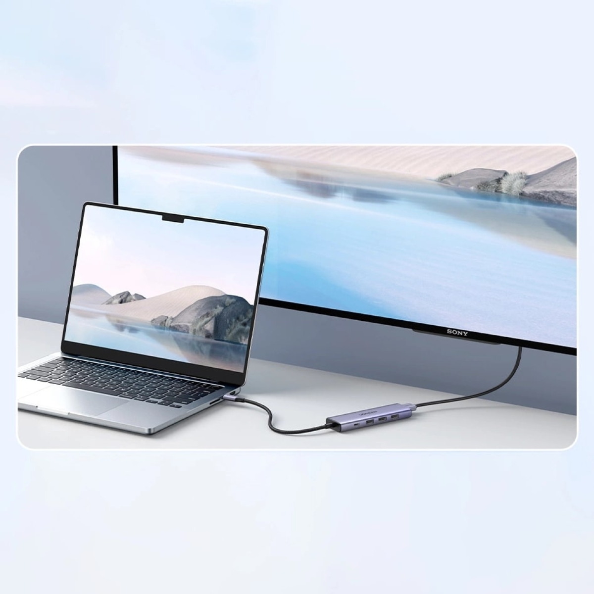 Ugreen USB-C Docking Station με HDMI 4K PD Γκρι CM511 - Image 2