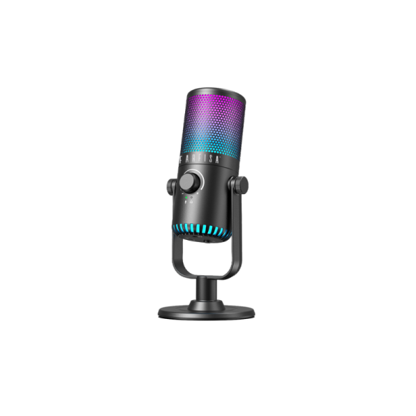 FARFISA FR 130 Επαγγελματικό USB 2.0 Πυκνωτικό Μικρόφωνο Cardoid RGB Επιτραπέζιο για Gaming