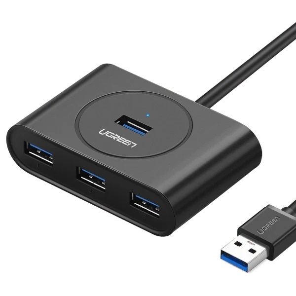 Ugreen CR113 USB 3.0 Hub 4 Θυρών με σύνδεση USB-A και Εξωτερική Παροχή Ρεύματος 20291
