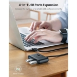 Ugreen CR113 USB 3.0 Hub 4 Θυρών με σύνδεση USB-A και Εξωτερική Παροχή Ρεύματος 20291 - Image 3