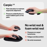 DELTAHUB Wrist Rest Carpio 2.0 για το Δεξί Χέρι Large Μαύρο - Image 3