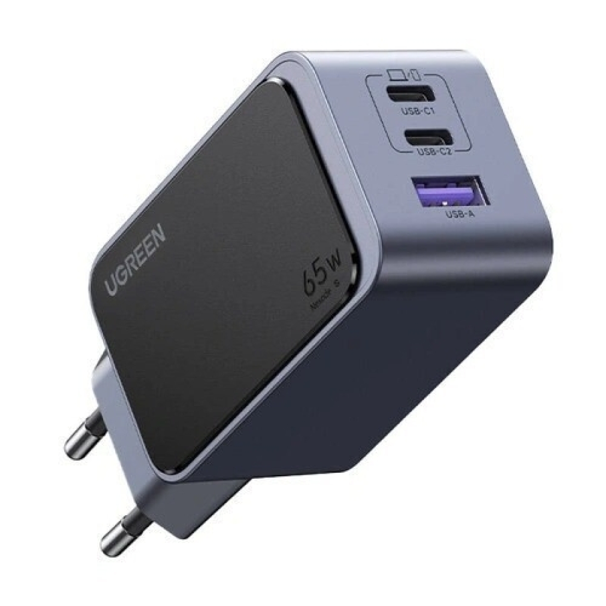 Ugreen Φορτιστής Χωρίς Καλώδιο GaN με Θύρα USB-A και 2 Θύρες USB-C 65W Power Delivery / Quick Charge 3.0 Γκρι (Nexode Air X553) - Image 3