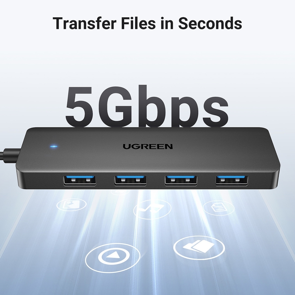 Ugreen USB 3.0 Hub 4 Θυρών με σύνδεση USB-A CM219 - Image 4