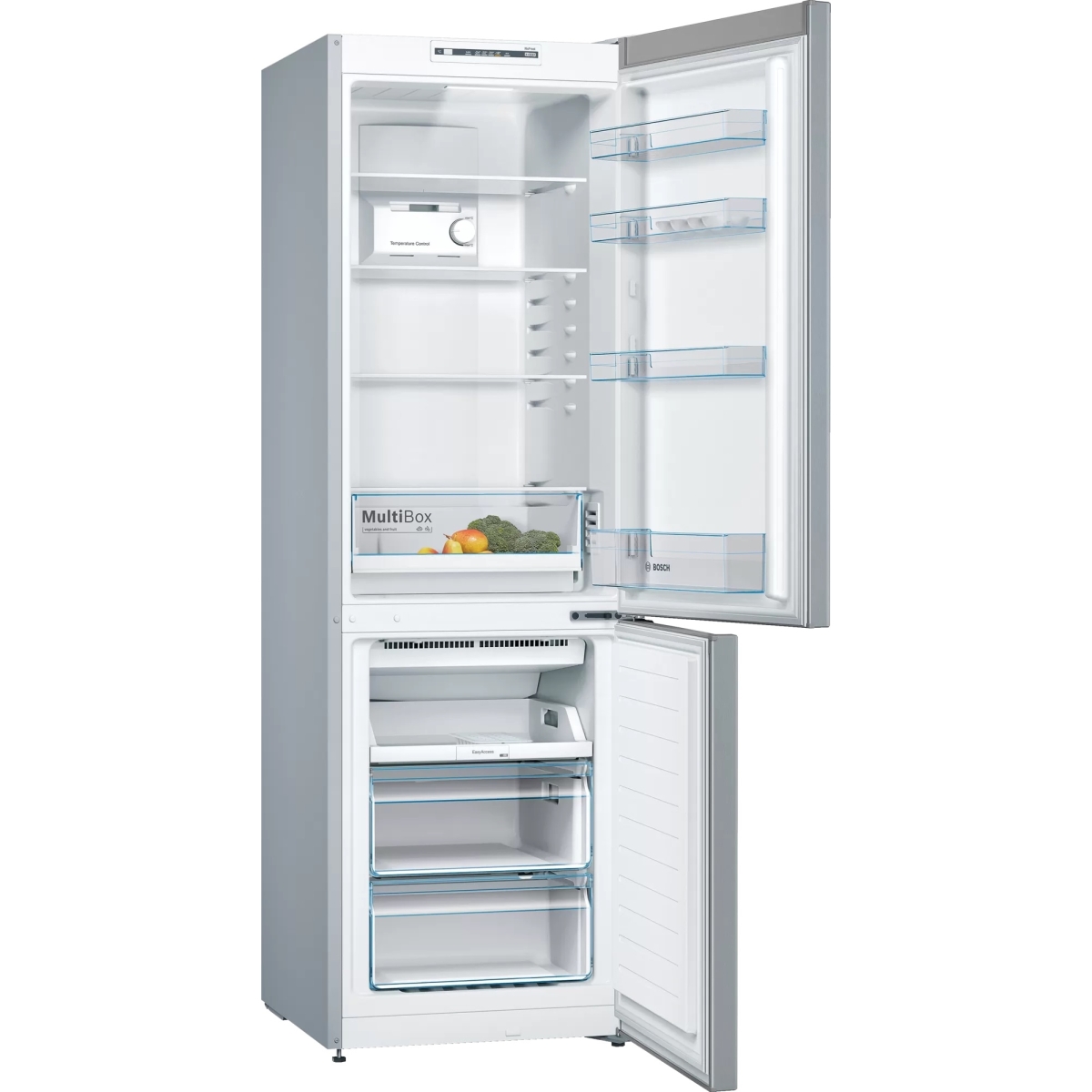 Bosch Ψυγειοκαταψύκτης 305lt NoFrost Υ186xΠ60xΒ66εκ. Inox KGN36NLEA - Image 3