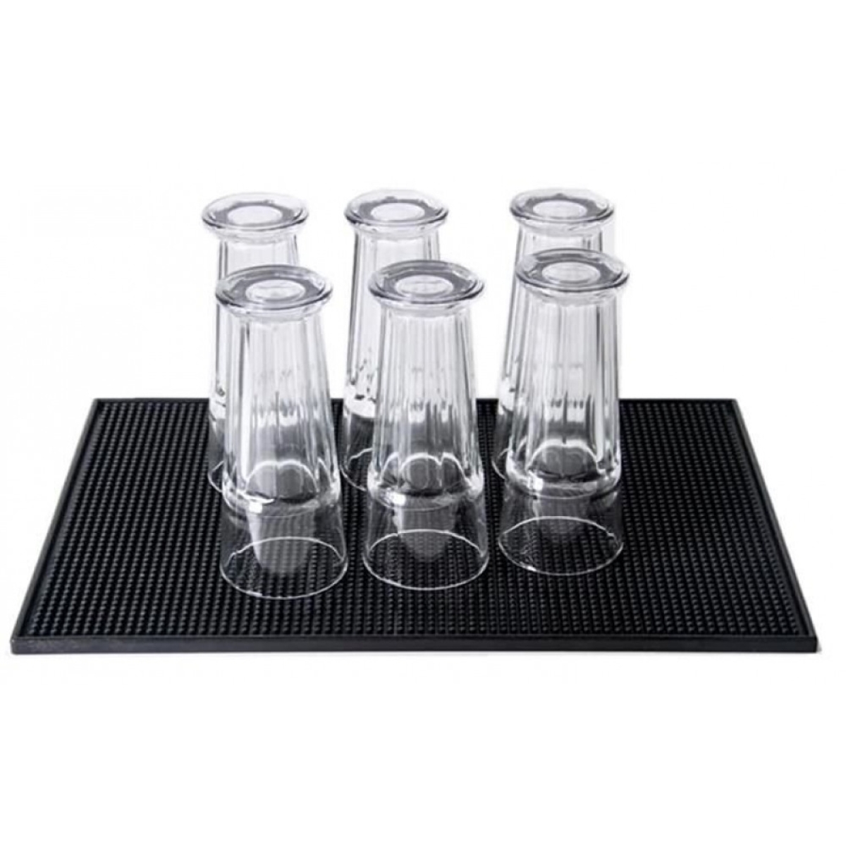 Bar Mat από Καουτσούκ με Διαστάσεις 45x30x1cm Μαύρο 00008637 - Image 2